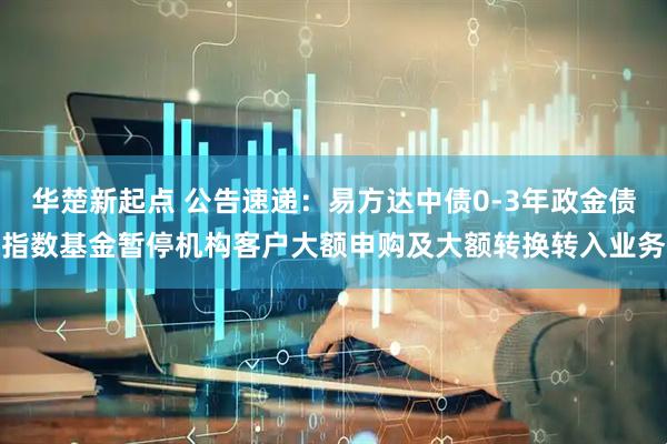 华楚新起点 公告速递：易方达中债0-3年政金债指数基金暂停机构客户大额申购及大额转换转入业务