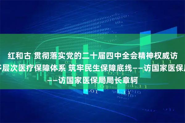 红和古 贯彻落实党的二十届四中全会精神权威访谈｜健全多层次医疗保障体系 筑牢民生保障底线——访国家医保局局长章轲