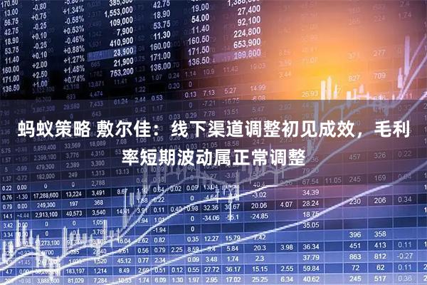 蚂蚁策略 敷尔佳：线下渠道调整初见成效，毛利率短期波动属正常调整