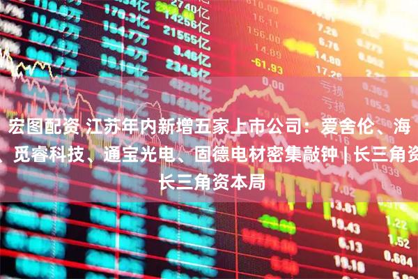 宏图配资 江苏年内新增五家上市公司：爱舍伦、海菲曼、觅睿科技、通宝光电、固德电材密集敲钟 | 长三角资本局